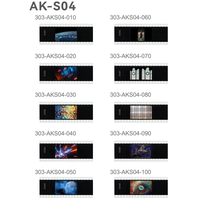 Набор слайдов Godox AK-S04 для насадки AK-R21 Окна/Космос