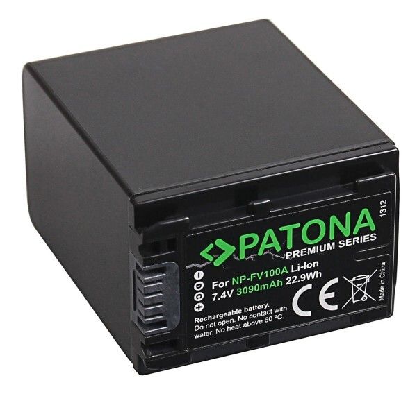 Аккумулятор Patona Premium аналог Sony NP-FV100