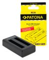 Зарядное устройство Patona Dual LCD USB для 2х аккумуляторов Insta360 X3 Зарядное устройство Patona Dual LCD USB для 2х аккумуляторов Insta360 X3