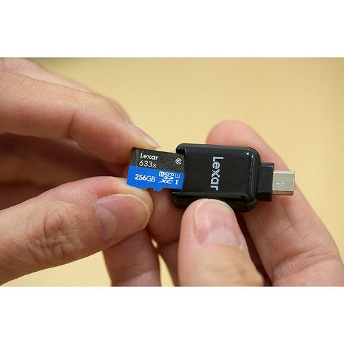 Карта памяти Lexar High-Performance 633x Blue microSDXC 256GB UHS-I U3 V30 A1, R/W 100/45 МБ/с