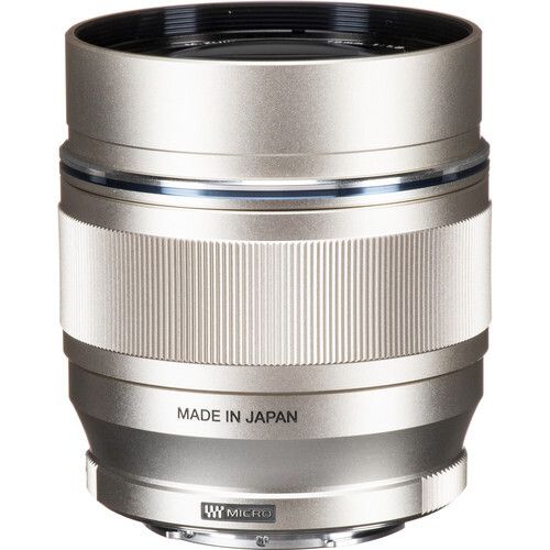 Объектив Olympus M.Zuiko Digital ED 75mm F1.8 серебристый