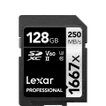 Карта памяти Lexar Professional 1667x Silver SDXC 128GB UHS-II U3 V60, R/W 250/120 МБ/с Карта памяти Lexar Professional 1667x Silver SDXC 128GB UHS-II U3 V60, R/W 250/120 МБ/с