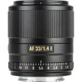 Объектив Viltrox AF 33mm F1.4 E для Sony E (APS-C) Объектив Viltrox AF 33mm F1.4 E для Sony E (APS-C)