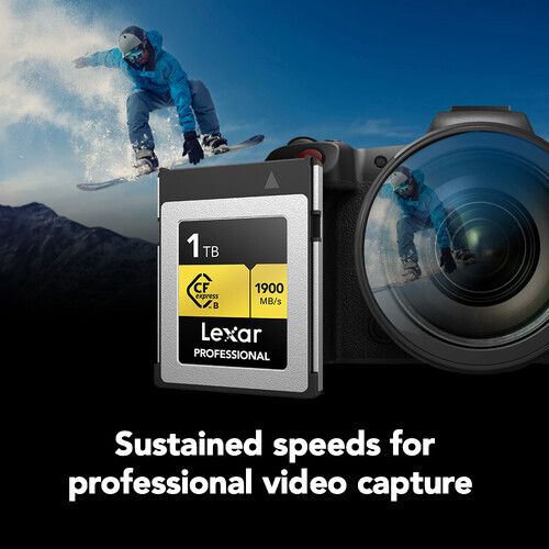 Карта памяти Lexar Professional Gold CFexpress Type B 1TB, R/W 1900/1500 МБ/с