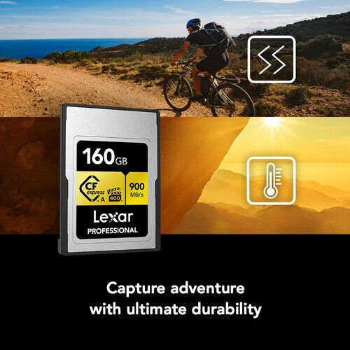 Карта памяти Lexar Professional Gold CFexpress Type A 160GB VPG400, R/W 900/800 МБ/с