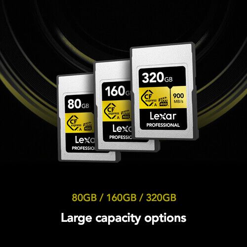 Карта памяти Lexar Professional Gold CFexpress Type A 160GB VPG400, R/W 900/800 МБ/с