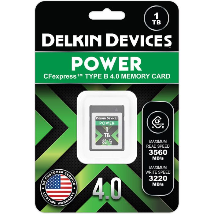 Карта памяти Delkin Devices Power CFexpress Type B 1TB 4.0, R/W 3560/3220 МБ/с