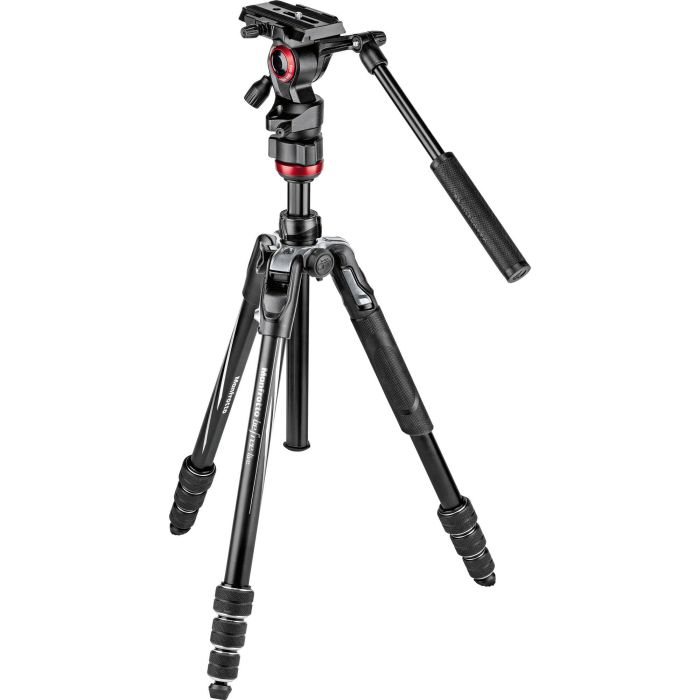 Штатив с видеоголовкой Manfrotto MVKBFRTLIVE-BDL Befree Advanced Live + микрофон Wavo Plus