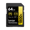 Карта памяти Lexar Professional 1800x Gold SDXC 64GB UHS-II U3 V60, R/W 280/210 МБ/с Карта памяти Lexar Professional 1800x Gold SDXC 64GB UHS-II U3 V60, R/W 280/210 МБ/с