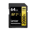 Карта памяти Lexar Professional 2000x Gold SDXC 64GB UHS-II U3 V90, R/W 300/260 МБ/с Карта памяти Lexar Professional 2000x Gold SDXC 64GB UHS-II U3 V90, R/W 300/260 МБ/с