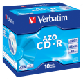 Оптический диск Verbatim CD-R 700MB 52X AZO Crystal, Slim Case, 10 шт Оптический диск Verbatim CD-R 700MB 52X AZO Crystal, Slim Case, 10 шт