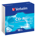 Оптический диск Verbatim CD-R 700MB 52X Extra Protection, Slim Case, 10 шт Оптический диск Verbatim CD-R 700MB 52X Extra Protection, Slim Case, 10 шт
