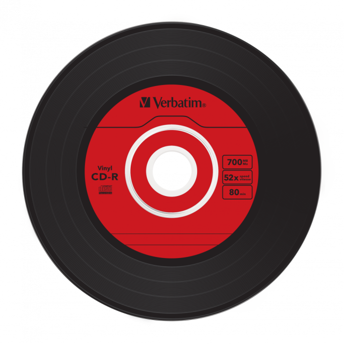 Оптический диск Verbatim CD-R 700MB 52X AZO Vinyl, Slim Case, 10шт