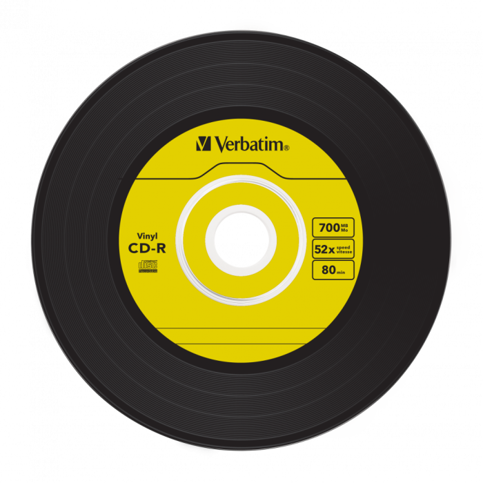 Оптический диск Verbatim CD-R 700MB 52X AZO Vinyl, Slim Case, 10шт