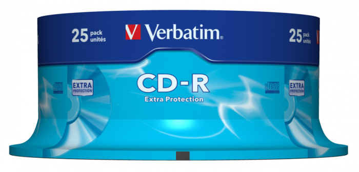 Оптический диск Verbatim CD-R 700MB 52X Extra Protection, Spindle, 25 шт