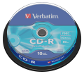 Оптический диск Verbatim CD-R 700MB 52X Extra Protection, Spindle, 10 шт Оптический диск Verbatim CD-R 700MB 52X Extra Protection, Spindle, 10 шт
