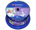 Оптический диск Verbatim DVD+R 4.7GB 16X AZO Wide Inkjet Printable No ID Brand, Spindle, 50 шт Оптический диск Verbatim DVD+R 4.7GB 16X AZO Wide Inkjet Printable No ID Brand, Spindle, 50 шт