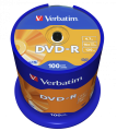 Оптический диск Verbatim DVD-R 4.7GB 16X AZO Matt Silver, Spindle, 100 шт Оптический диск Verbatim DVD-R 4.7GB 16X AZO Matt Silver, Spindle, 100 шт