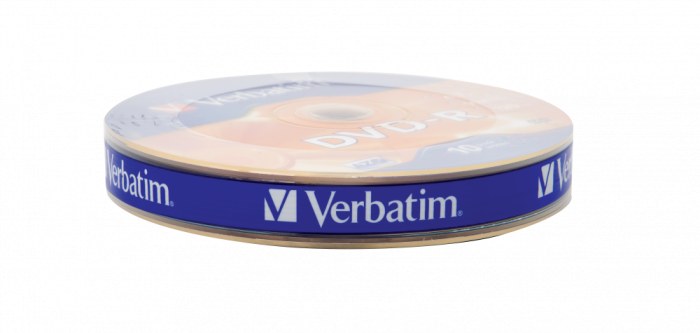 Оптический диск Verbatim DVD-R 4.7GB 16X AZO Matt Silver, Spindle, 10 шт