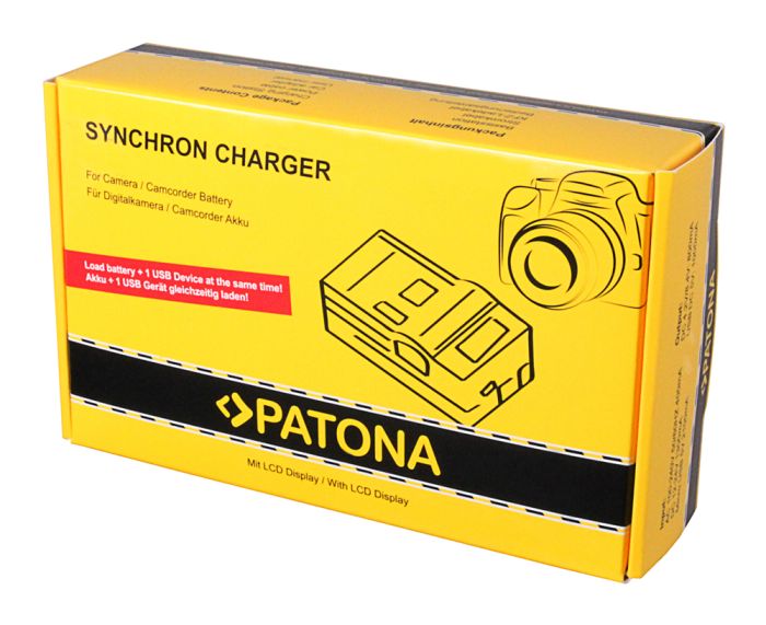 Зарядное устройство Patona Synchron USB для аккумулятора Sony FV100
