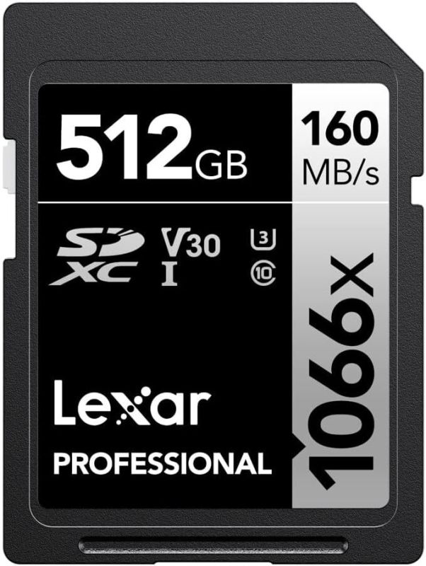 Карта памяти Lexar Professional 1066x Silver SDXC 512GB UHS-I U3 V30, R/W 160/120 МБ/с