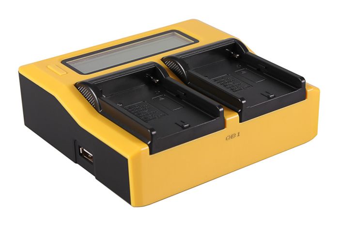 Зарядное устройство Patona Dual LCD USB для 2х аккумуляторов Sony NP-F970