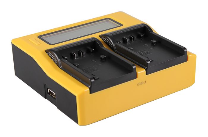 Зарядное устройство Patona Dual LCD USB для 2х аккумуляторов Sony NP-FP50