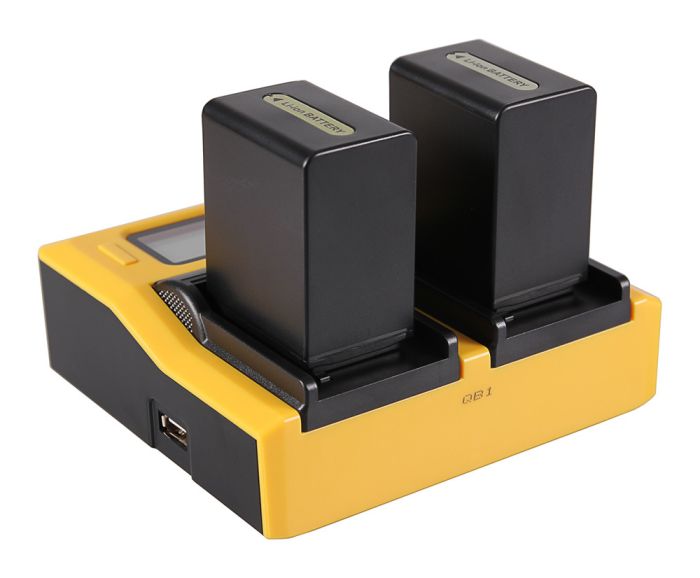 Зарядное устройство Patona Dual LCD USB для 2х аккумуляторов Sony NP-FP50