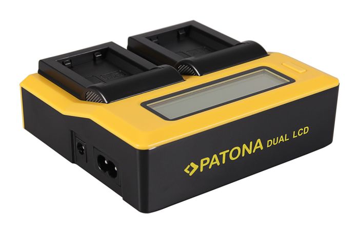Зарядное устройство Patona Dual LCD USB для 2х аккумуляторов NP-FW50