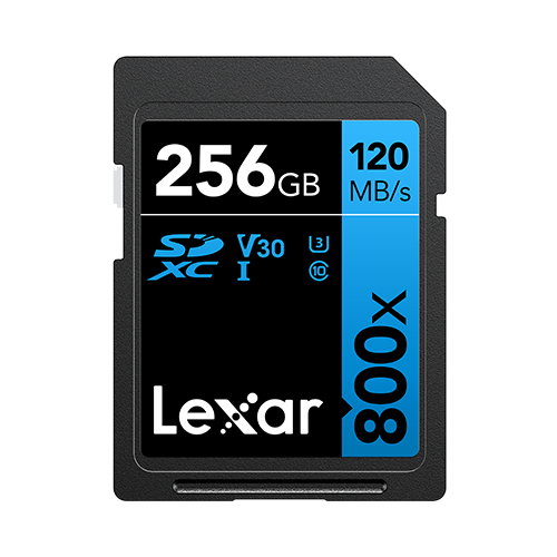 Карта памяти Lexar High-Performance 800xPro Blue SDXC 256GB UHS-I U3 V30, R/W 150/45 МБ/с