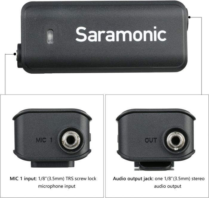 Микрофон петличный Saramonic LavMic с двухканальными микшером