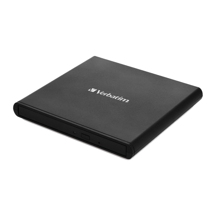 Привод внешний Verbatim Slimeline CD/DVD Writer USB 2.0 с адаптером на Type-C