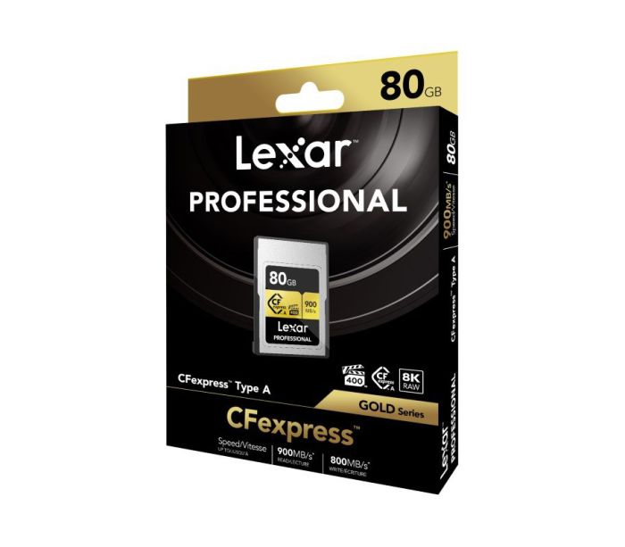 Карта памяти Lexar Professional Gold CFexpress Type A 80GB VPG400, R/W 900/800 МБ/с