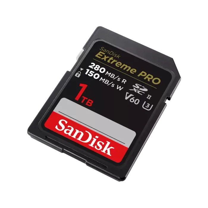 Карта памяти SanDisk Extreme Pro SDXC 1TB UHS-II U3 V60, R/W 280/150 МБ/с