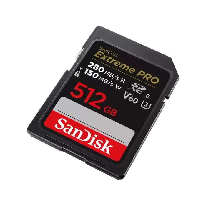 Карта памяти SanDisk Extreme Pro SDXC 512GB UHS-II U3 V60, R/W 280/150 МБ/с