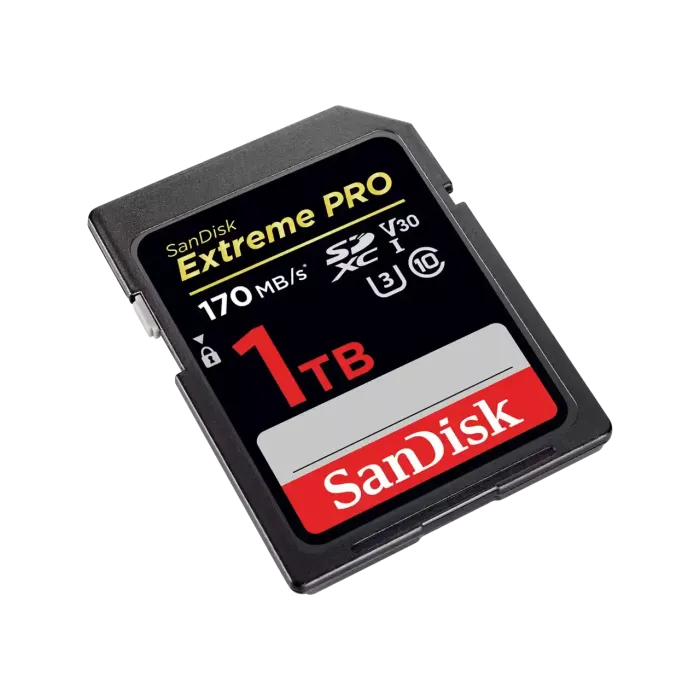 Карта памяти SanDisk Extreme Pro SDXC 1TB UHS-I U3 V30, R/W 170/90 МБ/с
