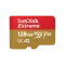 Карта памяти SanDisk Extreme microSDXC 128GB UHS-I U3 V30 A2, R/W 190/90 МБ/с для мобильных игр