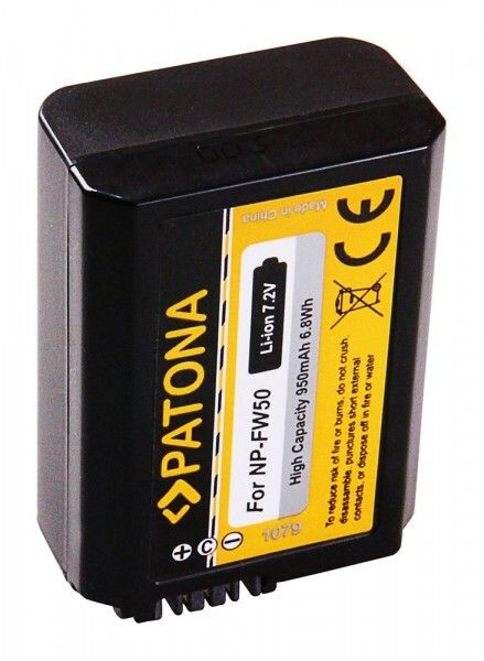 Аккумулятор Patona Premium аналог Sony NP-FW50