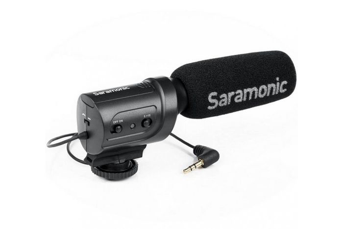 Микрофон накамерный Saramonic SR-M3 направленный, разъем 3,5 мм TRS