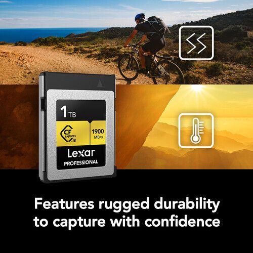 Карта памяти Lexar Professional Gold CFexpress Type B 1TB, R/W 1900/1500 МБ/с