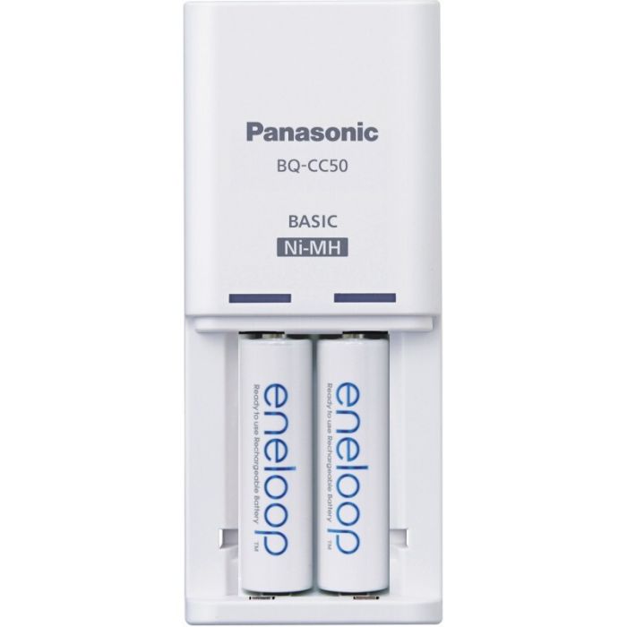 Зарядное устройство Panasonic Eneloop Basic K-KJ50MCC20E для 2 АА/ААА Ni-MH + 2шт АА 1900 mAh