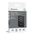 Портативный аккумулятор Verbatim Charge‘n’Go Power Bank 5000 мАч с беспроводной зарядкой, чёрный Портативный аккумулятор Verbatim Charge‘n’Go Power Bank 5000 мАч с беспроводной зарядкой, чёрный