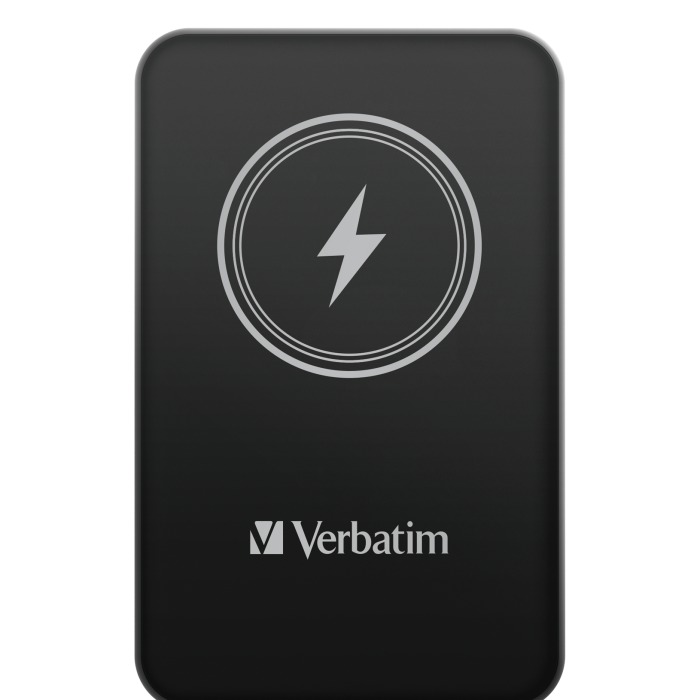 Портативный аккумулятор Verbatim Charge‘n’Go Power Bank 5000 мАч с беспроводной зарядкой, чёрный