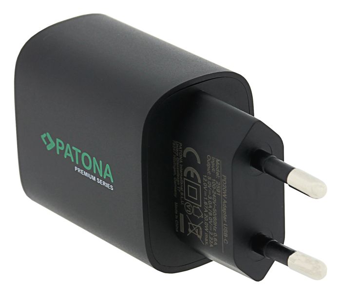 Сетевое зарядное устройство Patona Premium PD20W ADAPTER 1xUSB-C