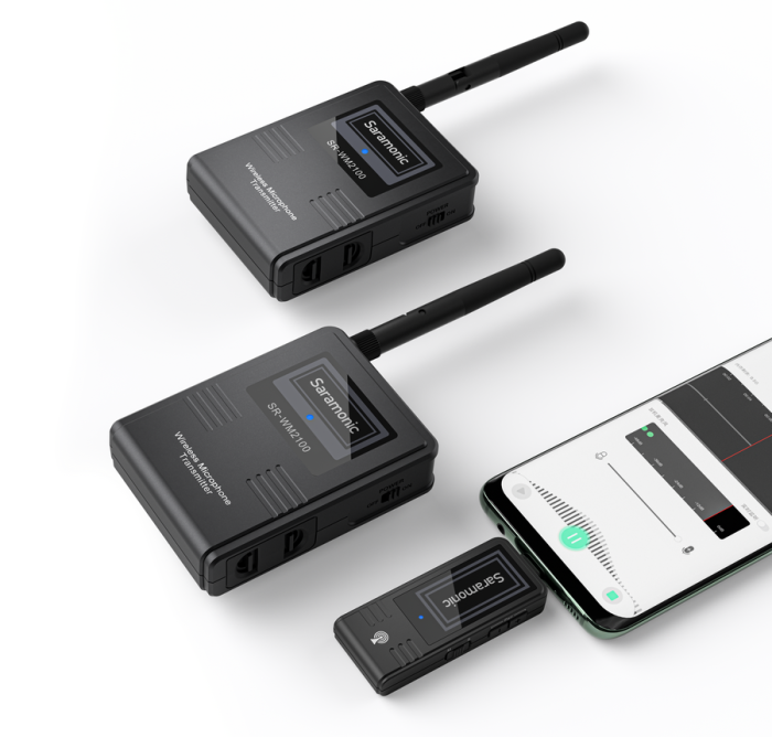Радиосистема Saramonic SR-WM2100 U2 приемник + 2 передатчика, 2,4ГГц, разъем USB/Type-C