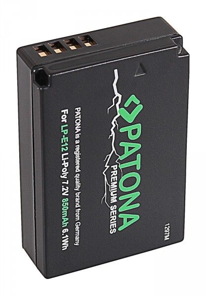 Аккумулятор Patona Premium аналог Canon LP-E12