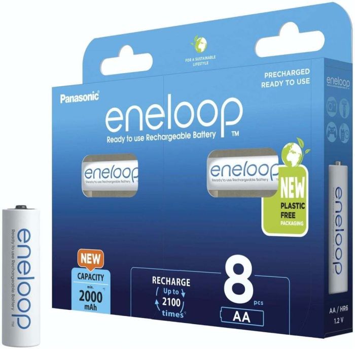 Аккумулятор Panasonic Eneloop BK-3MCDE/8HH 2000 mAh 8шт AA
