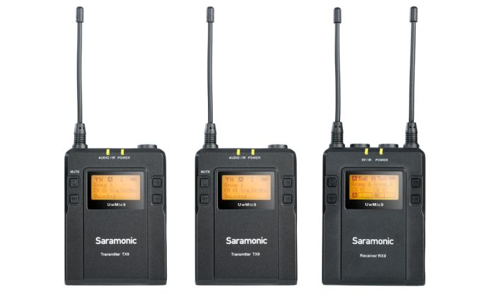 Радиосистема Saramonic UwMic9 Kit2 TX9+TX9+RX9 приемник + 2 передатчика