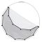 Сменный отражатель Lastolite LL LR3321 HaloCompact Cover 82cm Difflector мягкое серебро