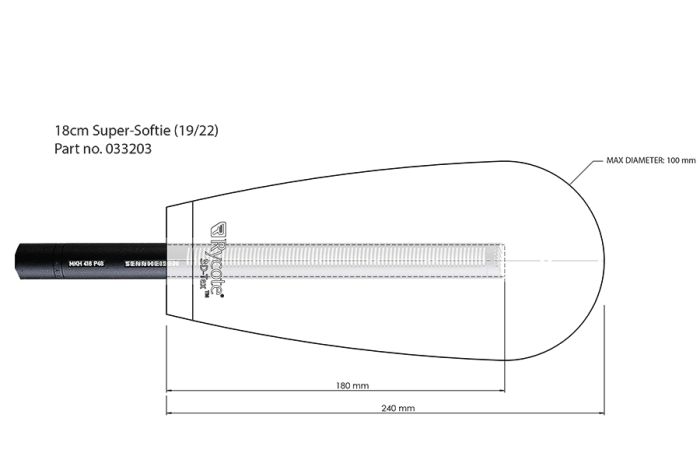 Ветрозащита Rycote 18cm Super-Softie (19/22) (RYC033203)
